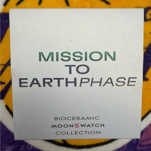 🍬Swatch x Omega Bioceramic Moonswatch Mission To Earthphase Watch - Picture 4 of 4